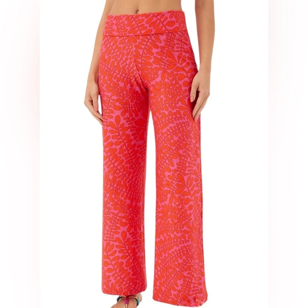 NWT Trina Turk Trellis Vibrant Patterned Coverup Pants